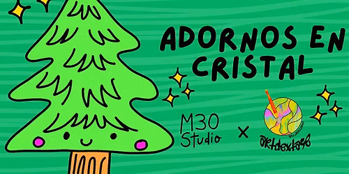 Crea tu propio adorno navideño en cristal