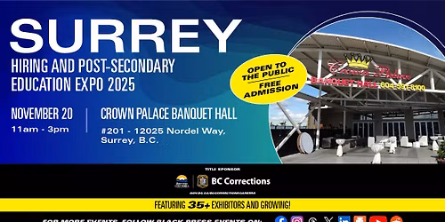 FREE Surrey Hiring & Post-Secondary Education Expo