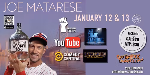 It's In The Wooder Tour with Comedian Joe Matarese Live in Naples, Florida!