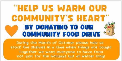 Warm Our Community's Heart Food Drive