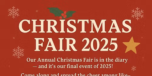 Crawley Spiritualist Church Annual Christmas Fair!!!!