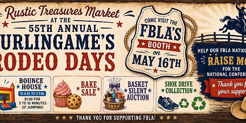 FBLA Booth @ Rustic Treasures Market\/Rodeo Days 