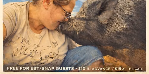 July Open Sanctuary and Rescued Animal Snuggle