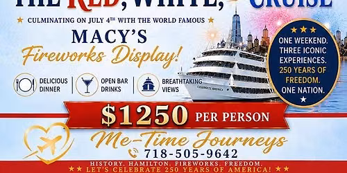 \u2b50\ufe0f\ud83c\uddfa\ud83c\uddf8America 250: Red, White & Cruise