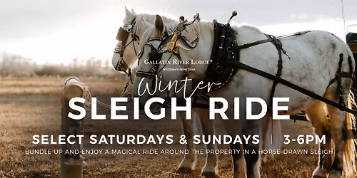 Sleigh Rides at Gallatin River Lodge