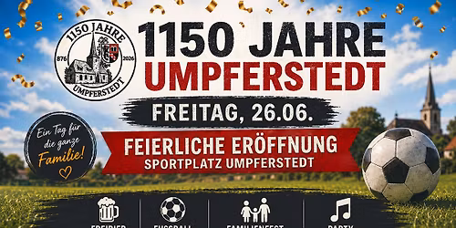 1150 Jahre Umpferstedt \u2013 Feierliche Er\u00f6ffnung I Sportplatz Umpferstedt