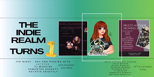 The Indie Realm is turning one!!!!