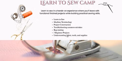 Sew Confidently - \u2702\ufe0f Learn to Sew Camp