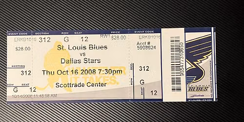 St. Louis Blues at Dallas Stars at American Airlines Center - TX