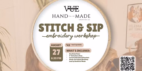 Stitch & Sip | Embroidery Workshop