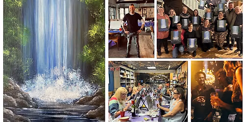 Paint & Sip Night - 'Tropical Waterfall' - Tonbridge