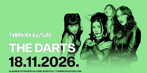 THE DARTS \/ 18.11.2026. \/ TVORNICA KULTURE