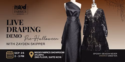 Live Draping Demo: Pre-Halloween with Zayden Skipper