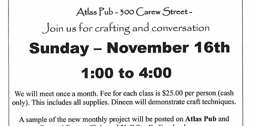 Crafting at the Atlas