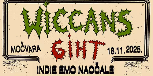 Indie emo ali zapravo punk gig: Wiccans i Giht u Mo\u010dvari