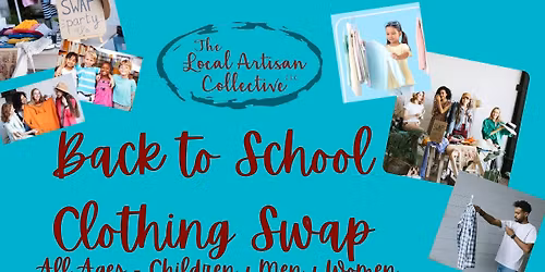 Free Back to School Clothing Swap - All Ages - Children \/ Men \/ Women