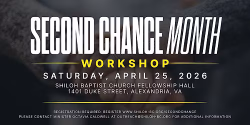 Second Chance Month Workshop