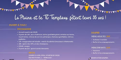 35 ans de la plaine et du TC Temploux