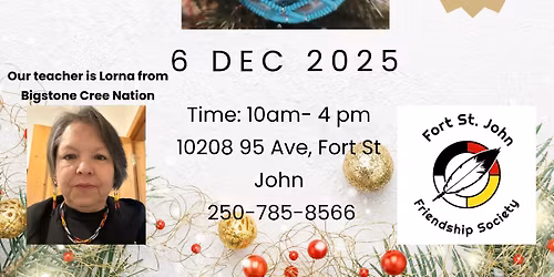 Beaded Christmas ball ornament #2