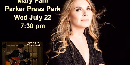 Mary Fahl (formerly of October Project) w\/Band in Parker Press Park - opener Tal Naccarato