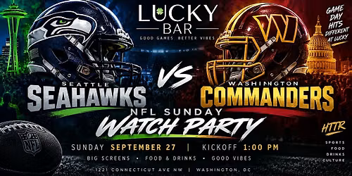 Commanders vs Seahawks Watch Party