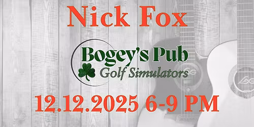 Nick Fox live at Bogey's Pub