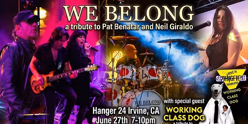 Pat Benatar and Rick Springfield tributes at Hanger 24 Irvine, ca