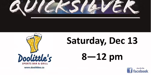 QuickSilver rocks Doolittle's this Saturday!