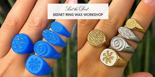 Signet Ring Wax Carving Jewelry Workshop