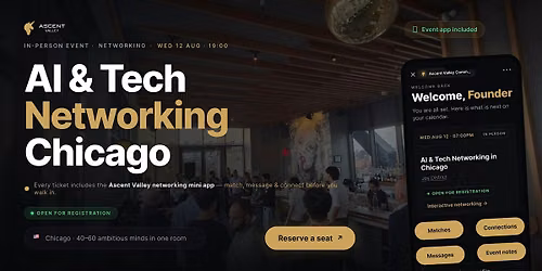AI & Tech Networking Event in Chicago by Ascent Valley