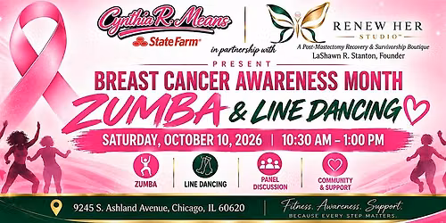 Zumba and Line Dancing: Breast Cancer Awareness