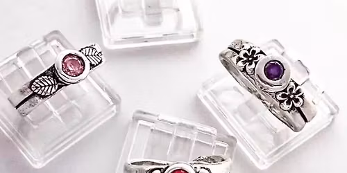 Sweet Sterling Silver Ring & Faceted Stone Workshop | Ages 13 - Adult