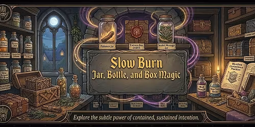 Slow Burn: Jar, Bottle, and Box Magic