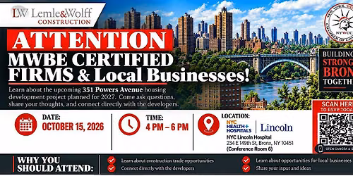 351 Powers Ave. MWBE Businesses Information Meeting