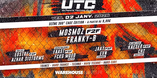 Ultimate Techno Club - 360\u00b0 Octogone cage ! @Warehouse Nantes - 9\u20ac