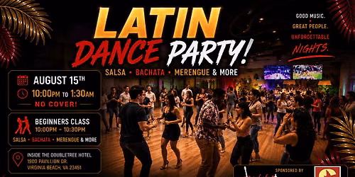 Latin Dance Party at The Cardinal! (8\/15\/26)