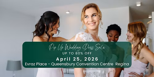 Regina Pop Up Wedding Dress Sale