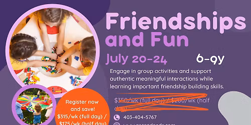 Friendships and Fun - Summer Camp for 6-9y
