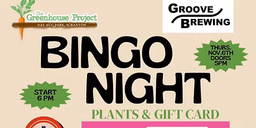 Plant and Gift Card Charity Bingo for Greenhouse Project