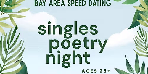 singles poetry night | Ages 25+