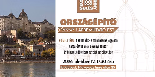 Orsz\u00e1g\u00e9p\u00edt\u0151 foly\u00f3irat 2026\/3 \u2013 Lapbemutat\u00f3 est