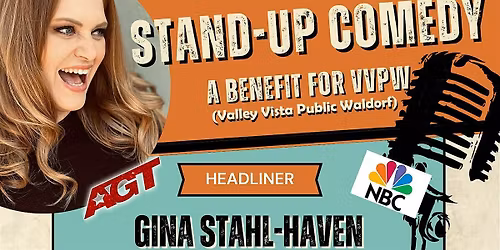 Stand-Up Comedy Benefit for Valley Vista Public Waldorf school