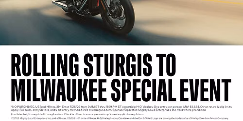 Rolling Sturgis to Milwaukee One Day Event