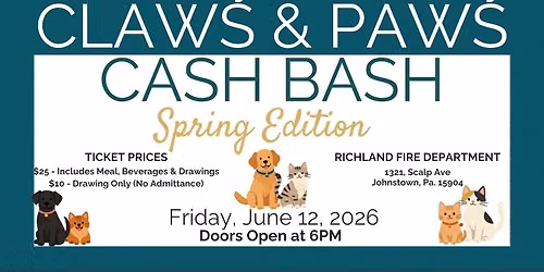 Claws & Paws Cash Bash