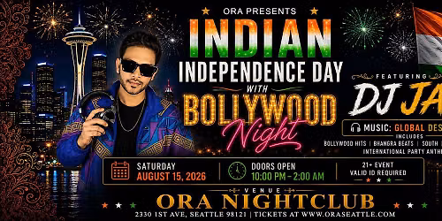 Bollywood Nights- India Independence Celebration   at Ora