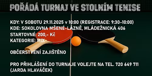 Turnaj ve stoln\u00edm tenisu