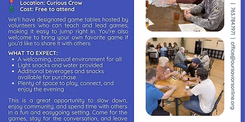Game Night at Curious Crow Company