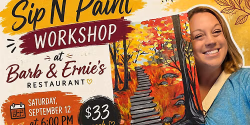 Fall Scene Sip N' Paint