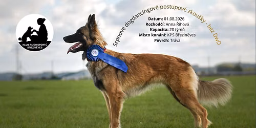 Srpnov\u00e9 dogdancingov\u00e9 postupov\u00e9 zkou\u0161ky - bez DwD3