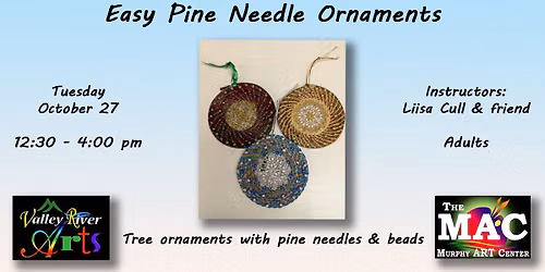 Easy Pine Needle Ornaments